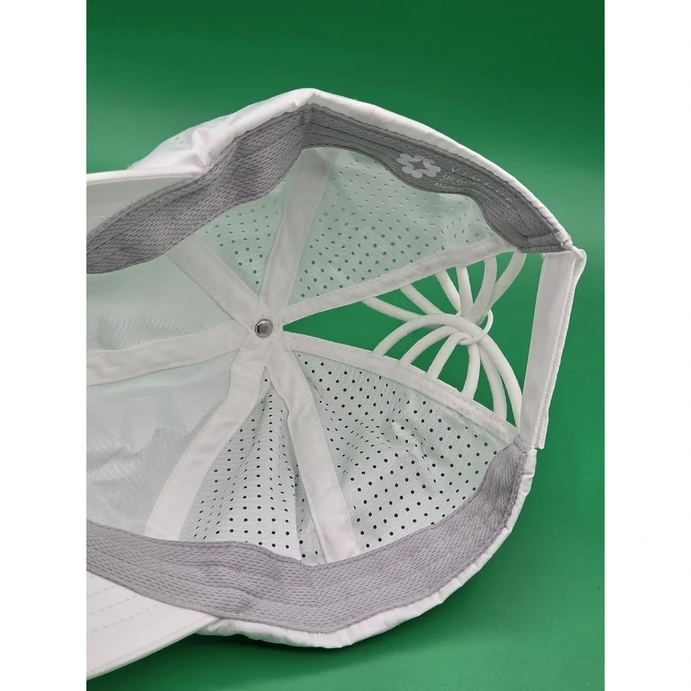 Vimhue | Women's Ivory High Ponytail Hat Cap Size 57 Adjustable Strapback Parrot